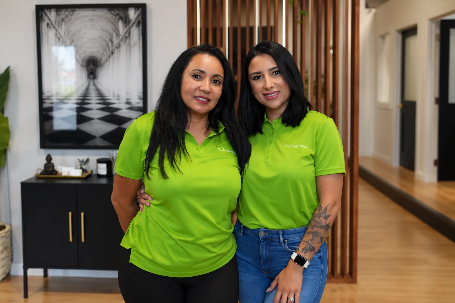 Rose and Julliana, the mother-and-daughter owners of TLC Cleaning Co.
